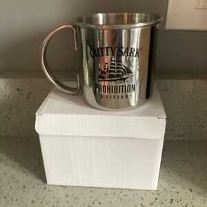Cuttysark tin metal never used cup